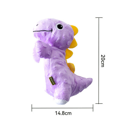 [Dinosaur Family Series Dog Toys] Plush Teddy Small and Medium-sized Dog Teething Sound Artifact