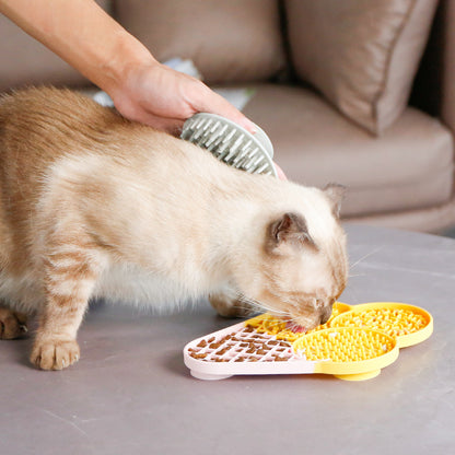 Pet Silicone Lick Mat Wet Food Nutritional Paste Slow Feeder Mat Dog Cat Interactive Fun Lick Pad