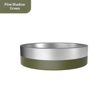 304 Stainless Steel Pet Bowl Cat Dog Drinking Feeding Non-Slip Anti-Tip Double Layer Stainless Steel Dog Bowl Cat Bowl