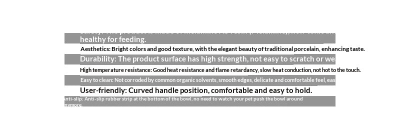 Dog Bowl Dog Food Bowl Pet Food Bowl Dog Food Bowl Protects Neck Anti-Spill High Bowl for Medium and Large Dogs